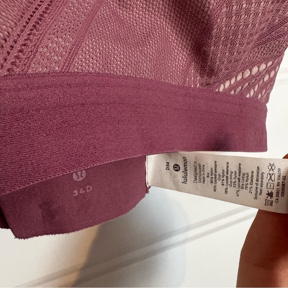 Lululemon Athletica Awake to Lace Bra - Garney/Barely Beige Mesh Bralette - 34D - Picture 5 of 10